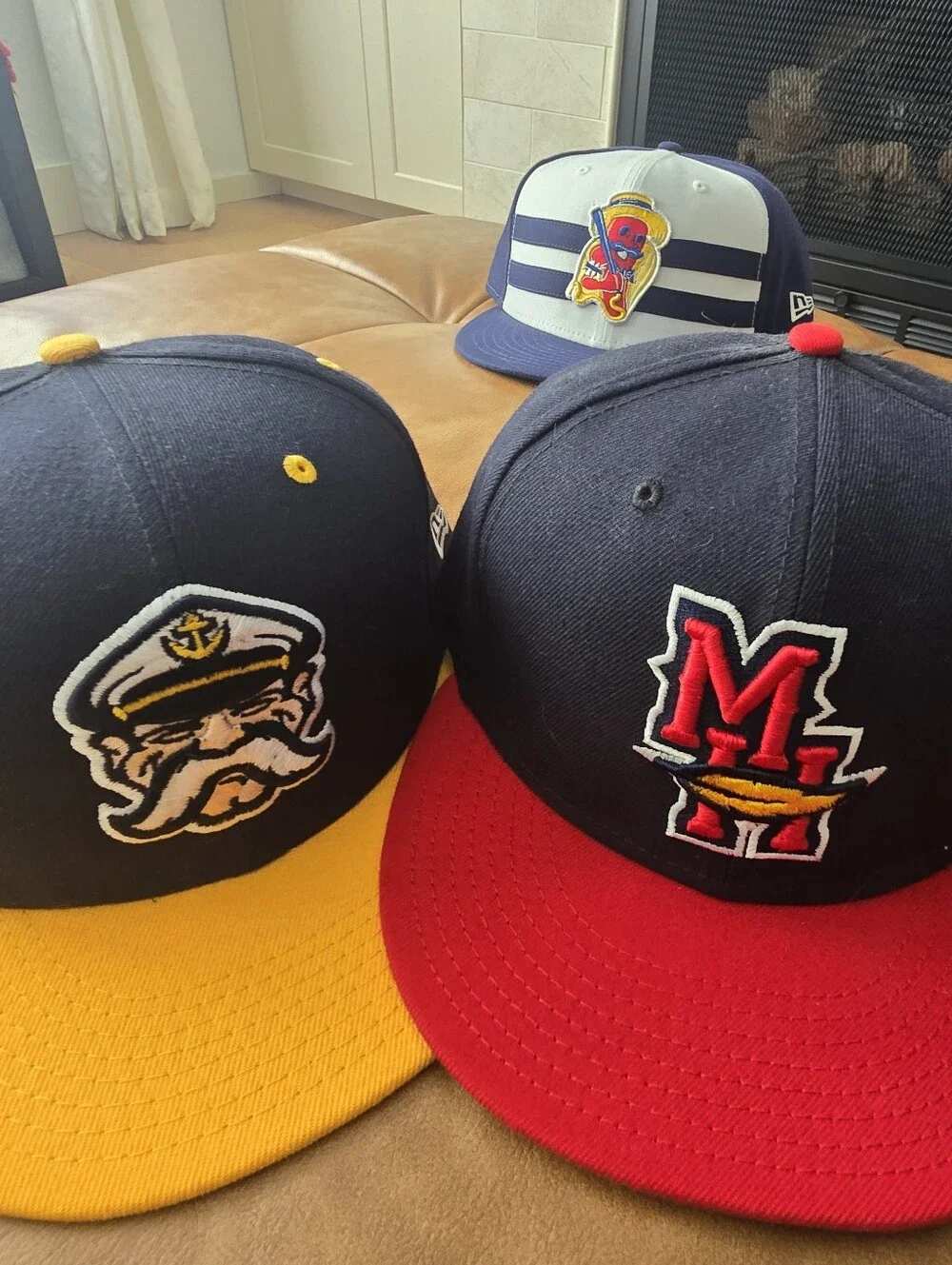 Lot Of 12 New Era 5950 MiLB Mix Of Teams Minor League Baseball Hats Size 7 7/8